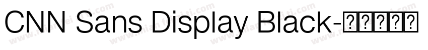 CNN Sans Display Black字体转换